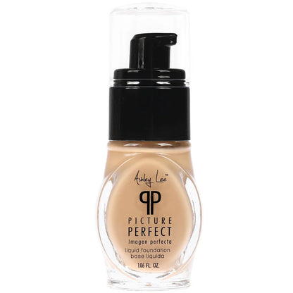 Ashley Lee Picture Perfect Liquid Foundation, Nude Beige, 1.06 oz