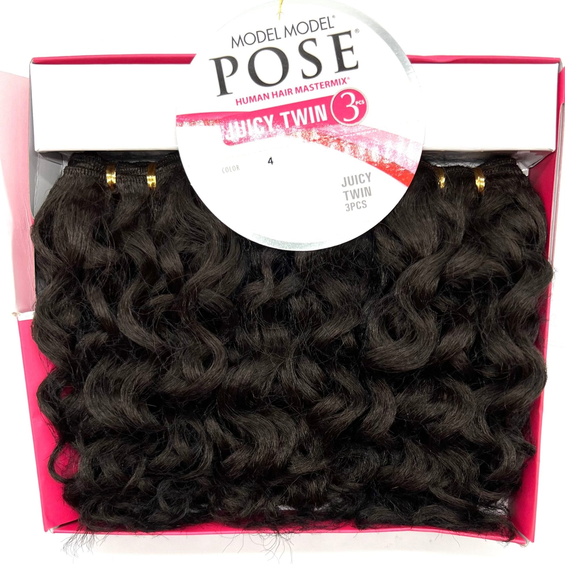 Model Model Pose Juicy Twin Human Hair Blend, 3 pc, 4