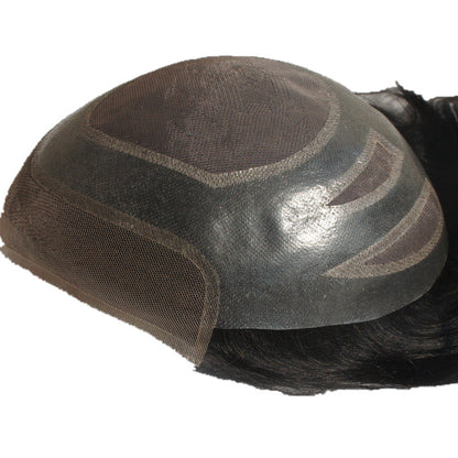 VIP Extensions Men's Human Hair Toupee 10 x 8 in, Color 1B40