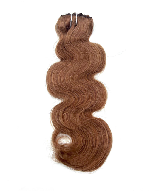 VIP Extensions ClipeX Body Wave Clip-In Hair Extensions, 6 Chestnut Brown, 18 in