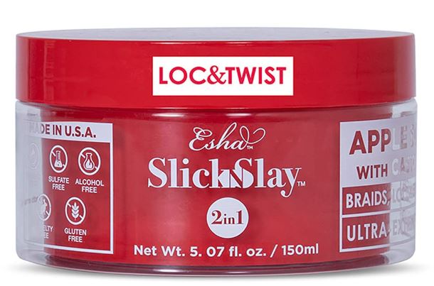 Esha Slick N Slay 3-in-1 Braid and Edge Gel, 5.07 oz, Apple