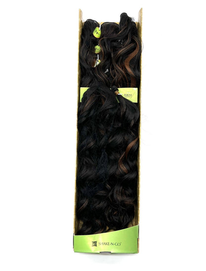 FreeTress Equal Appeal Curl Synthetic Weave, 4 Pcs with Closure, P1B/30