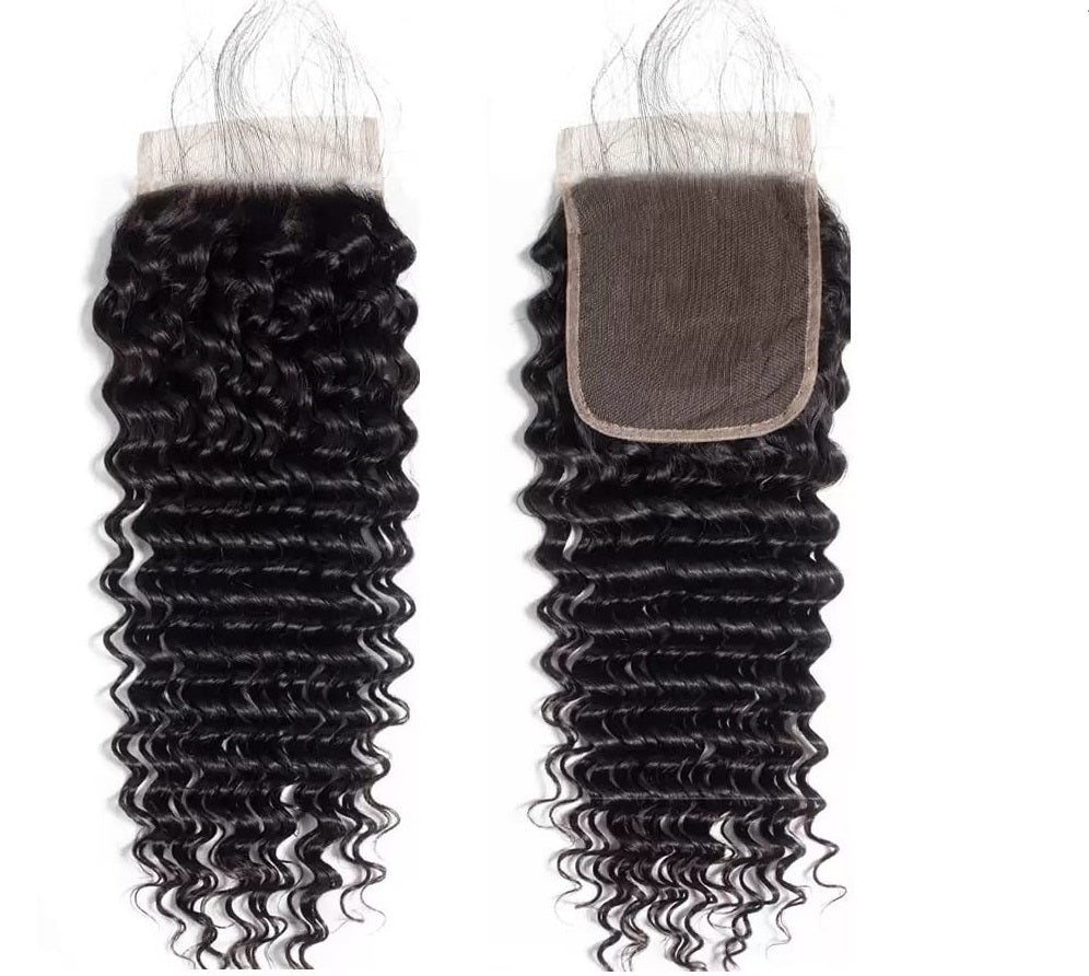 Rio Malaysian Closure 4x4 Natural Black - 14 in