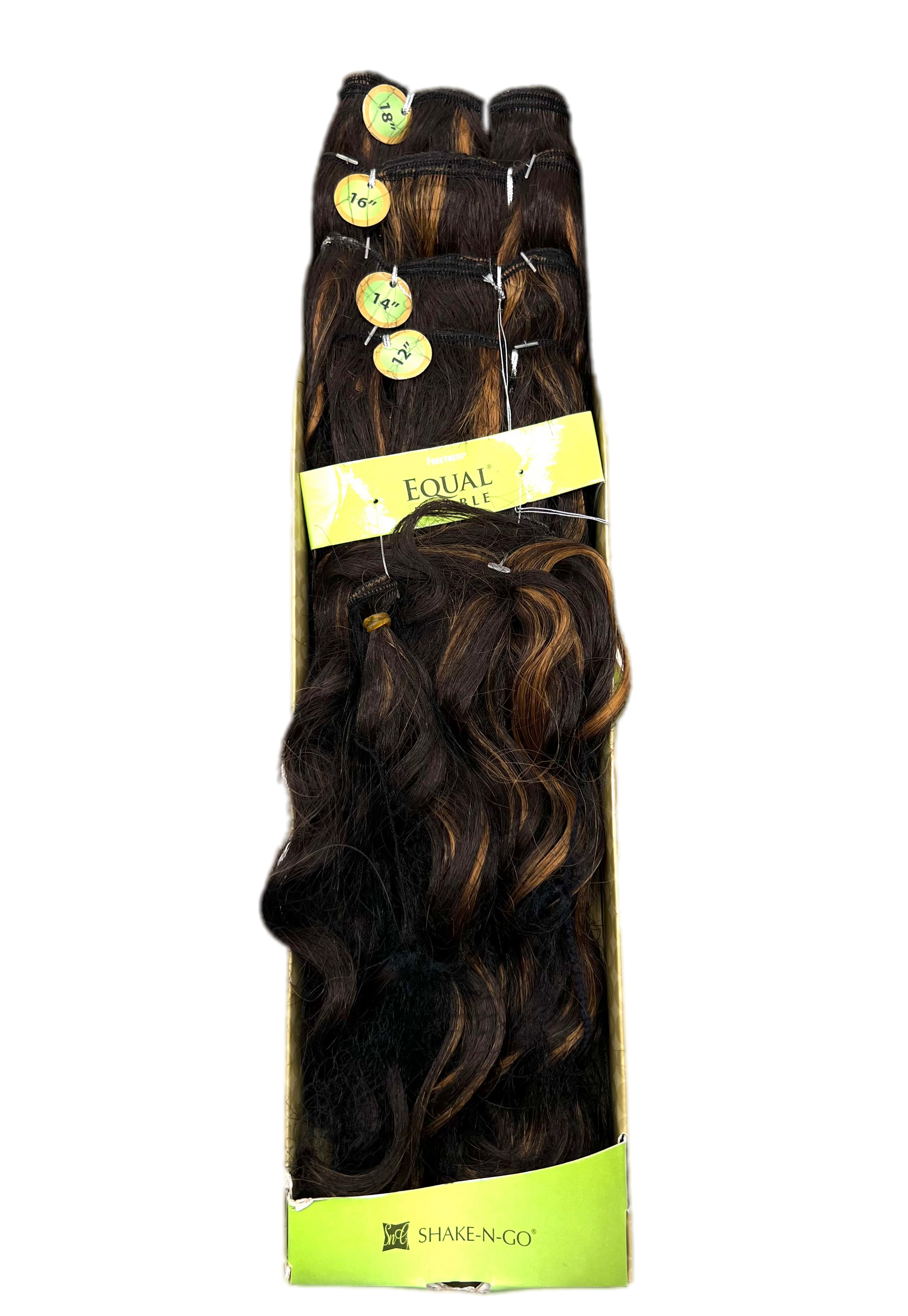 FreeTress Equal Double Perfect Wave 4 Pcs + Closure, Color 4/27