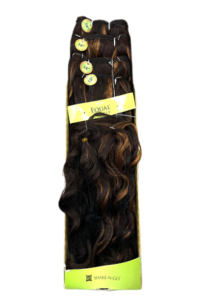 FreeTress Equal Double Perfect Wave 4 Pcs + Closure, Color 4/27