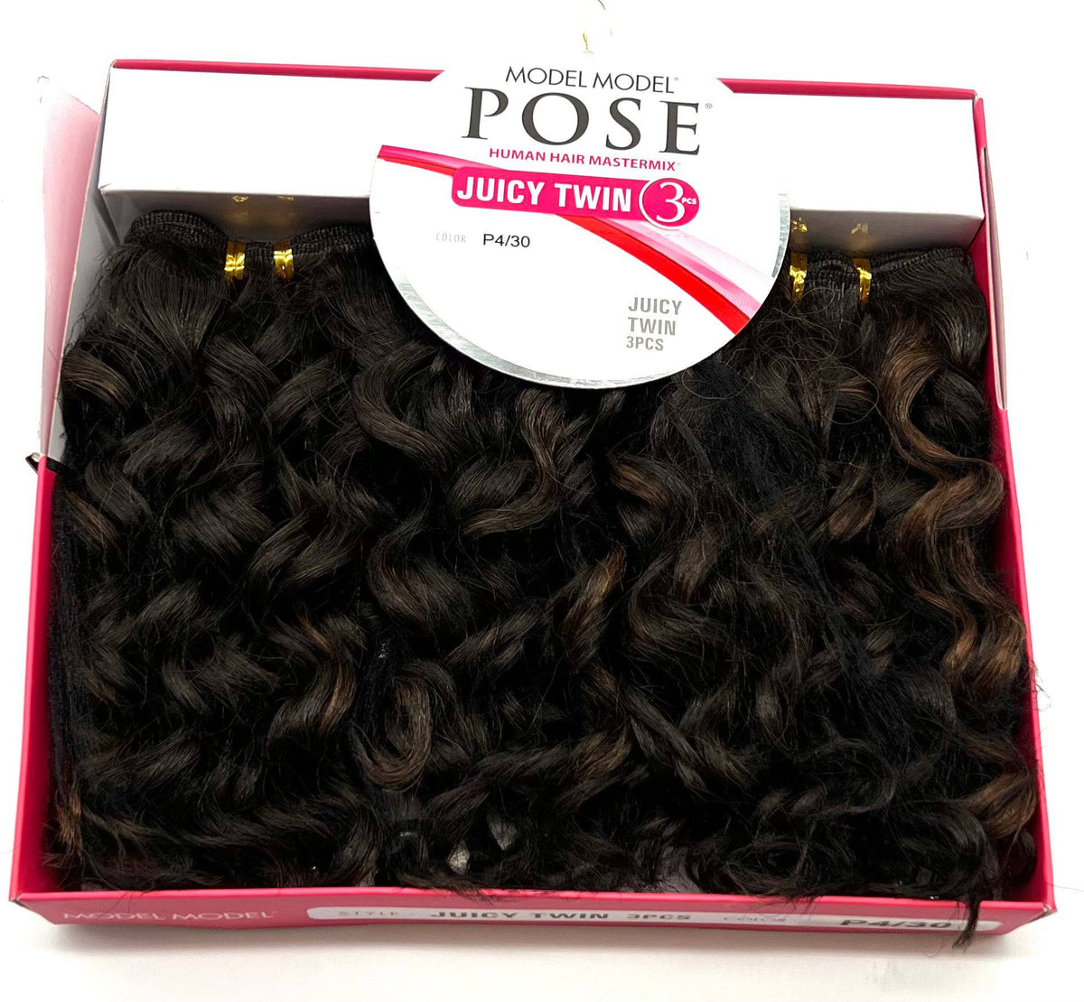 Model Model Pose Juicy Twin Human Hair Blend, 3 pc - P4/30