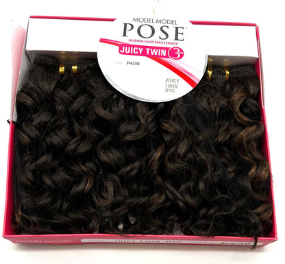 Model Model Pose Juicy Twin Human Hair Blend, 3 pc - P4/30