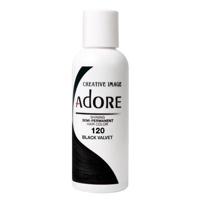Adore Semi-Permanent Hair Color, 4 fl oz - 120 Black Velvet