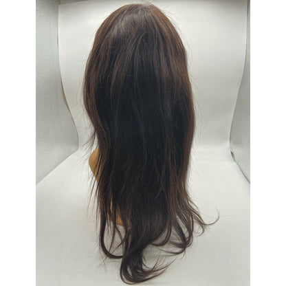 RIO Full Lace Human Hair Wig Straight  Natural Black -16''