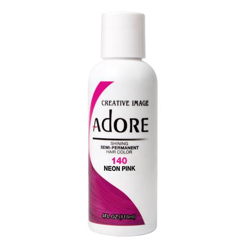 Adore Semi-Permanent Hair Color, 4 fl oz - 140 Neon Pink