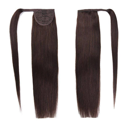 VIP Extensions Silky Straight Human Hair Ponytail, Color 34, 18 in