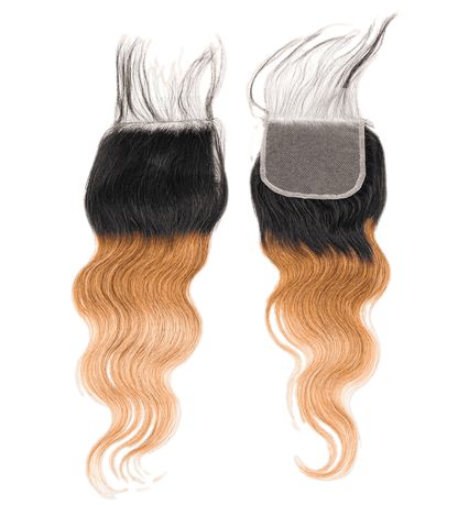 Rio Body Wave Closure 4x4 Gold - 14 in