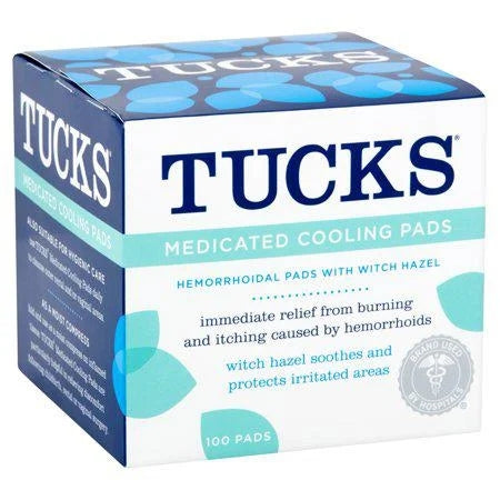 Tucks Medicated Cooling Pads with Witch Hazel, 100 Count