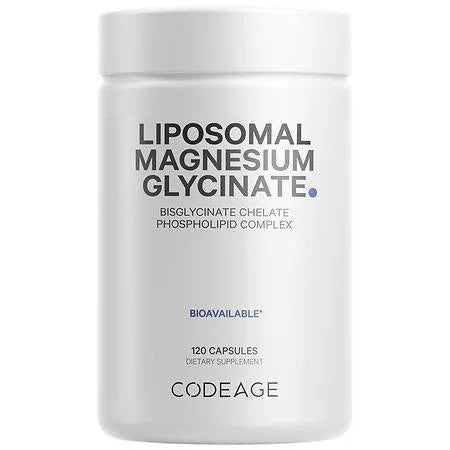 Codeage Liposomal Magnesium Bisglycinate Chelate, BioMag Phospholipids, 120 Capsules