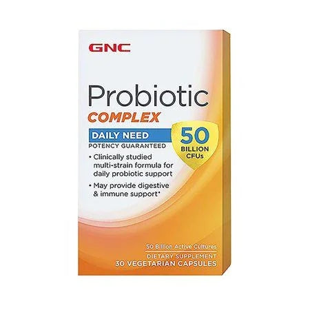 GNC Probiotic Complex Daily Need 50 Billion CFUs, 30 Capsules
