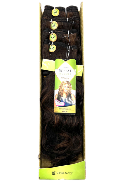 FreeTress Equal Double Perfect Wave 4 Pcs + Closure, Color P4/30