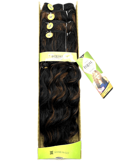 FreeTress Equal Double Perfect Wave 4 Pcs + Closure, Color P1B/30