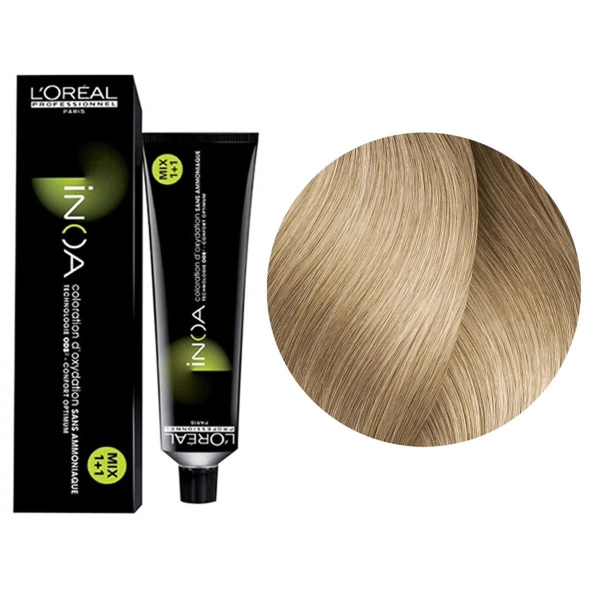 L'Oréal Professionnel INOA Ammonia-Free Permanent Hair Color, 2.1 oz - 10 (10N) Lightest Natural Blonde