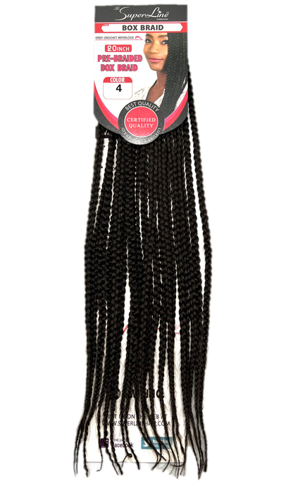 Super Line Pre-Braided Box Braid - 4 / 20 in