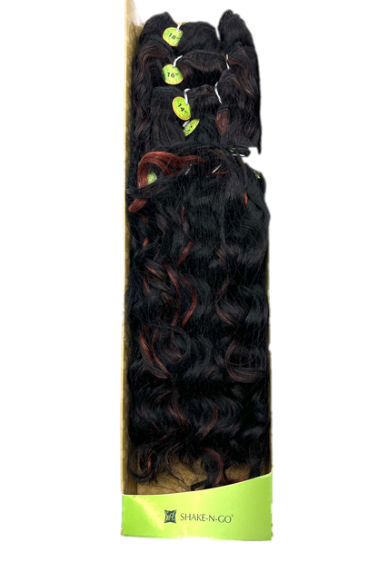 FreeTress Equal Appeal Curl Synthetic Weave, 4 Pcs with Closure, P1B/350