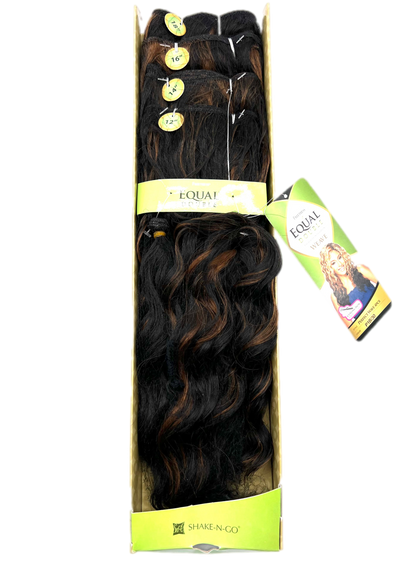 FreeTress Equal Double Perfect Wave 4 Pcs + Closure, Color P1B/30