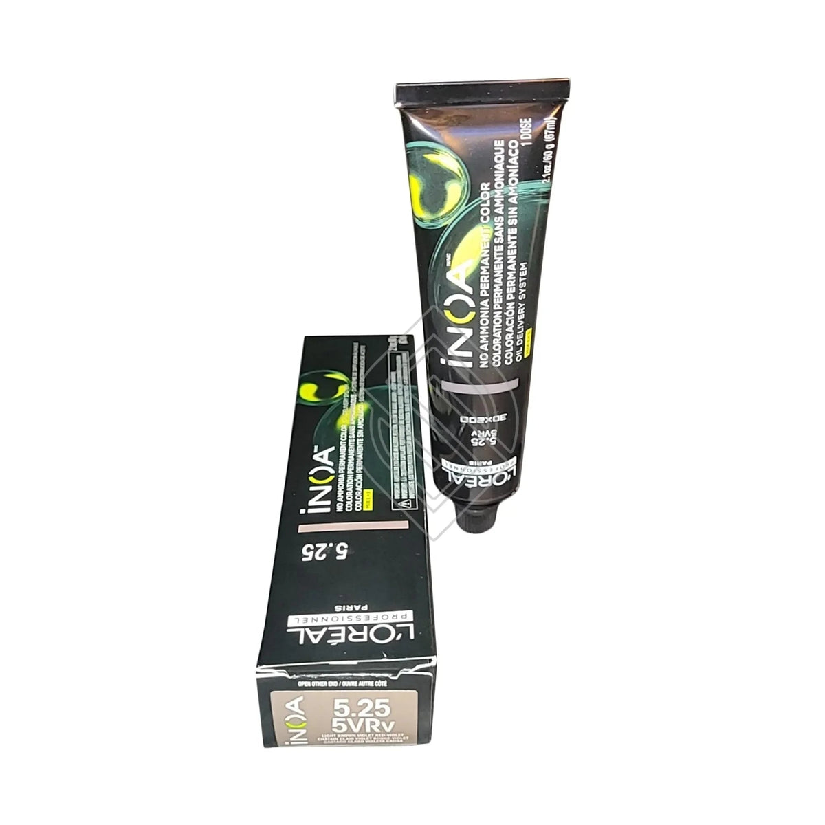 L'Oréal Professionnel INOA Ammonia-Free Permanent Hair Color, 2.1 oz - 5.25 (5VRv) Light Brown Violet Red Violet