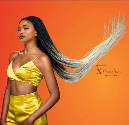 Sensationnel X-Pression 3X Pre-Stretched Braiding Hair 58 in, Orange