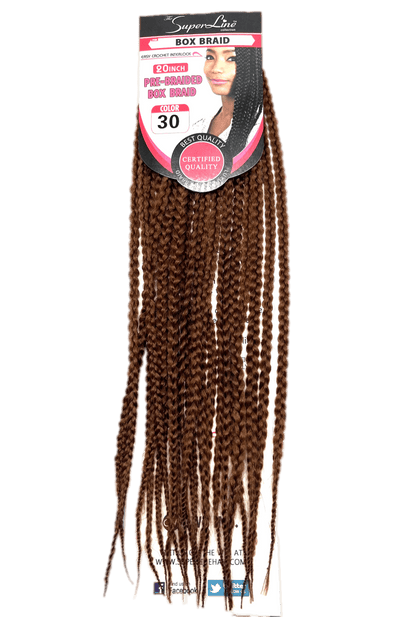 Super Line Pre-Braided Box Braid - 33 / 20 in