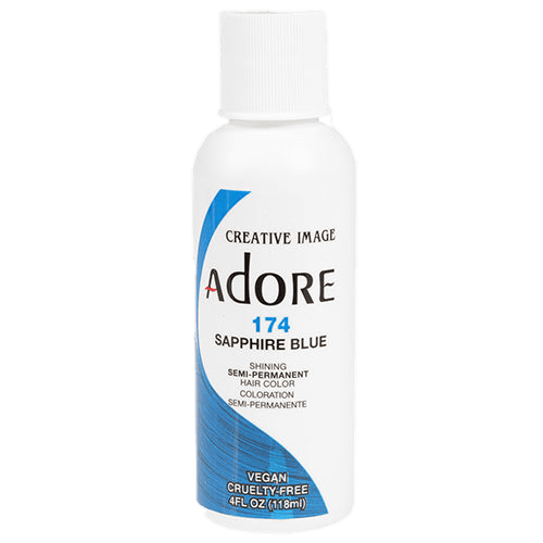 Adore Semi-Permanent Hair Color, 4 fl oz - 174 Sapphire Blue (2)