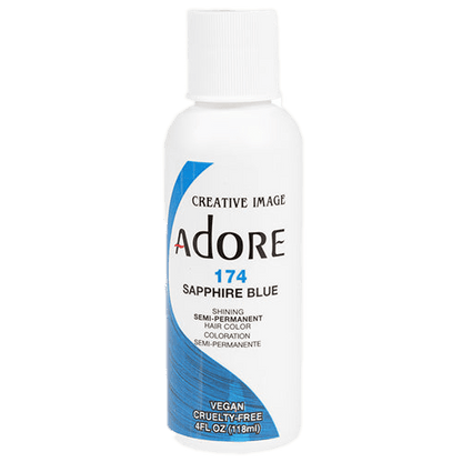 Adore Semi-Permanent Hair Color, 4 fl oz - 174 Sapphire Blue (2)