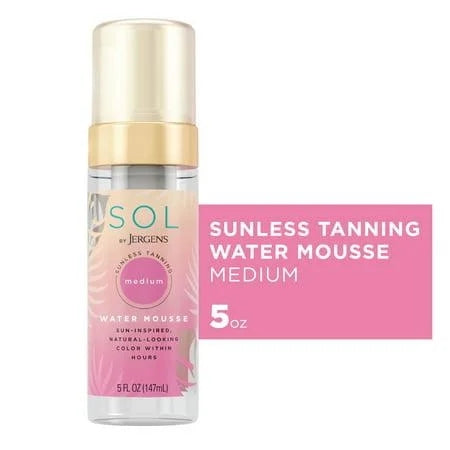 SOL by Jergens Sunless Tanning Water Mousse – Medium, 5 fl oz