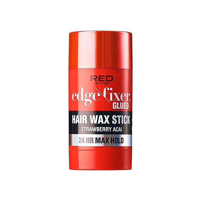ED by Kiss Hair Wax Stick 24HR Max Hold Edge Fixer, Strawberry Acai