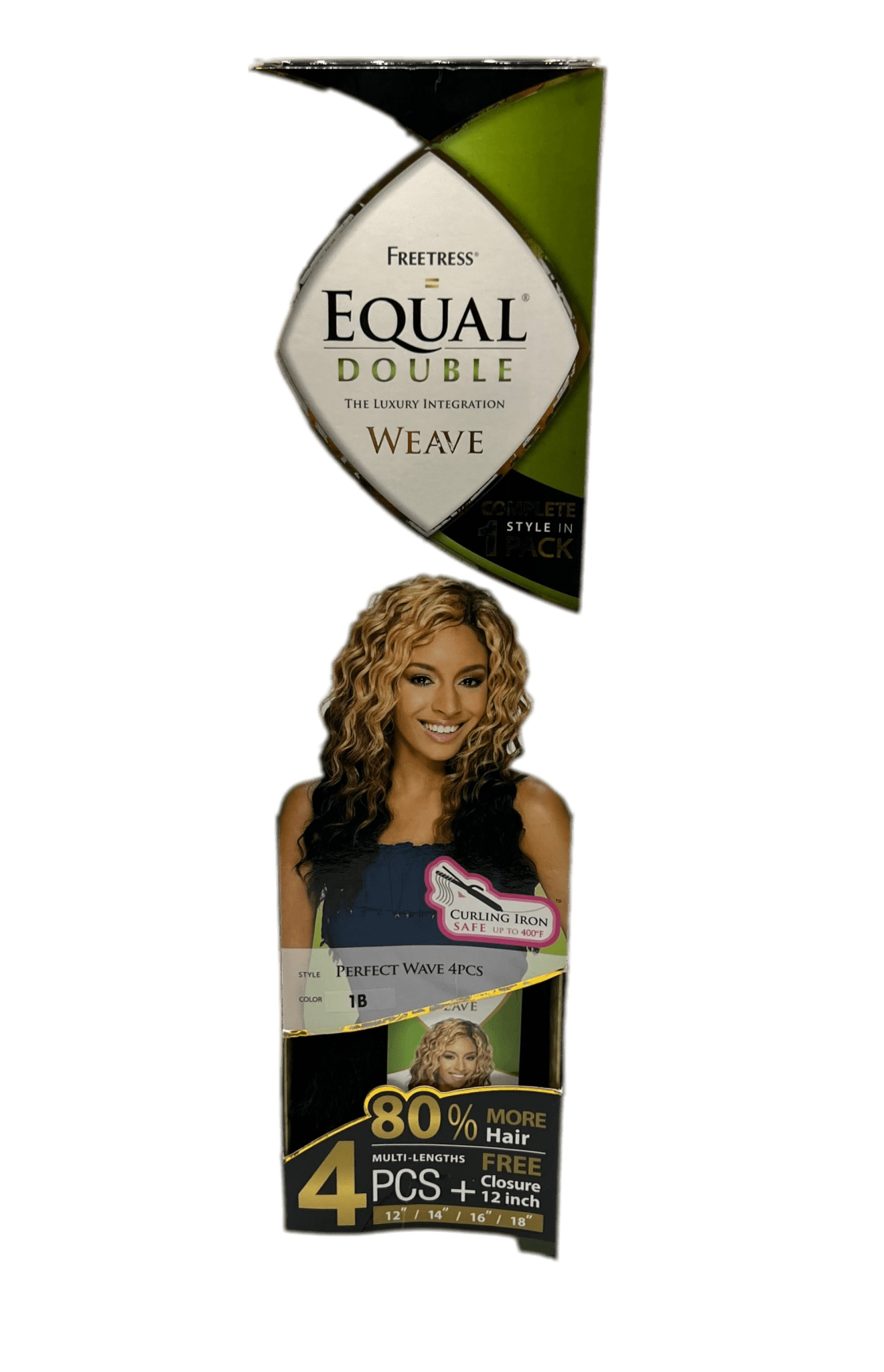 FreeTress Equal Double Perfect Wave 4 Pcs + Closure, Color 4/27