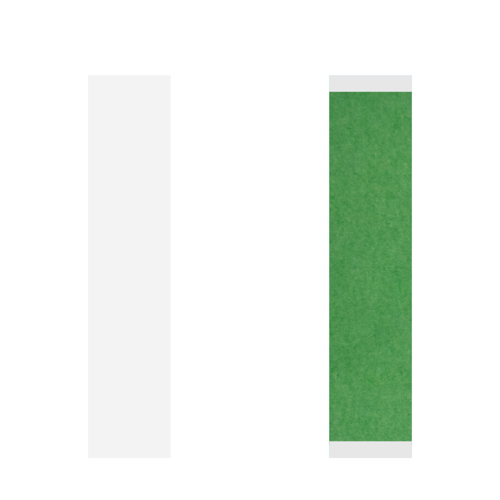 Walker Tape Easy Green Straight Strips 36 Pack - 3/4 x 3 in