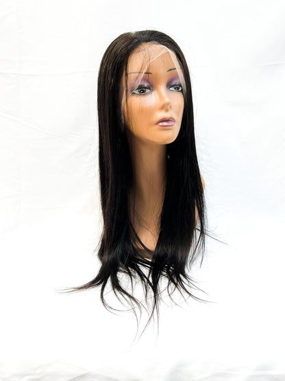 VIP Collection Virgin Human Hair Full Lace Wig, Straight, 12 in
