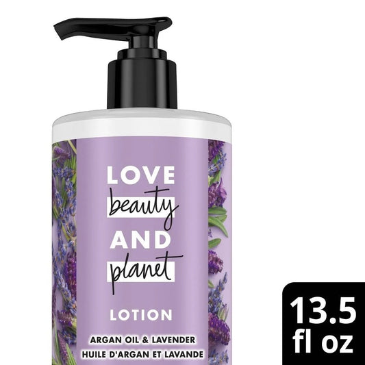 Love Beauty and Planet Body Lotion – Argan Oil & Lavender, 13.5 fl oz