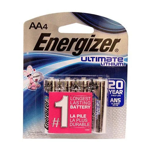 Energizer Ultimate Lithium AA Batteries - 4 Pack