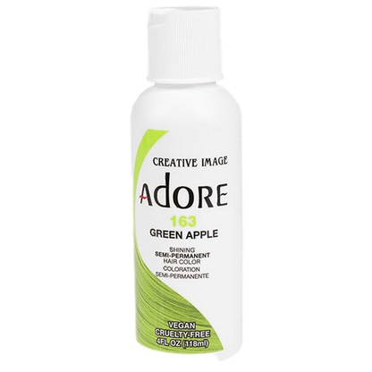 Adore Semi-Permanent Hair Color 163 Green Apple, 4 oz