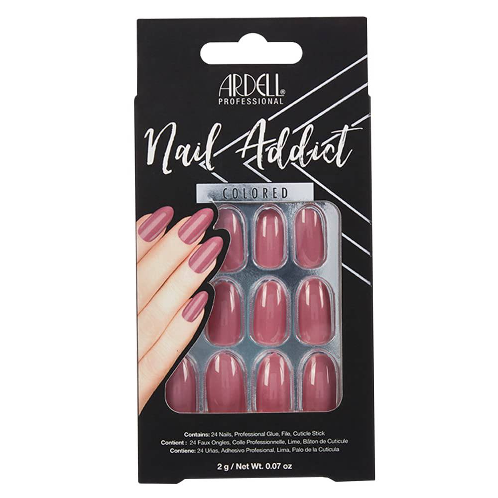Ardell Nail Addict Premium Artificial Nail Set, Sweet Pink