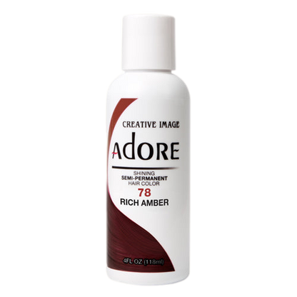 Adore Semi-Permanent Hair Color, 4 fl oz - 78 Rich Amber