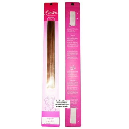 Babe Tape-In Hair Extensions Caroline #12/600 Straight, 18 in