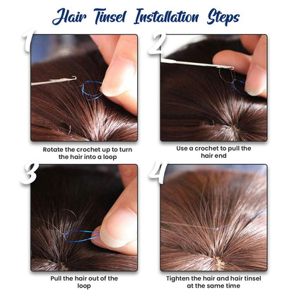 TINSEL HAIR EXTENSIONS