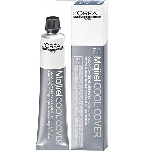 L'Oréal Professionnel Majirel Permanent Hair Color, 1.7 oz - 7.1 (7B)