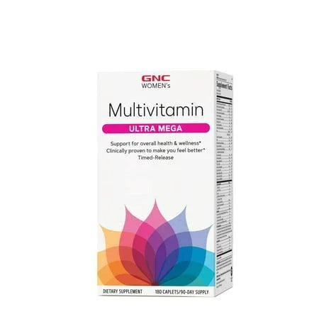 GNC Women's Ultra Mega Multivitamin, 180 Caplets