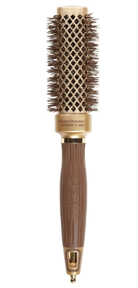 Olivia Garden NanoThermic Ceramic + Ion Square Shaper Brush 1 1/8