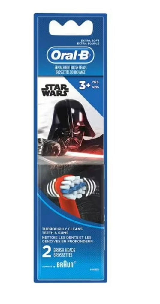 Oral-B Kids Star Wars Replacement Brush Heads, Extra Soft – 2 Pc