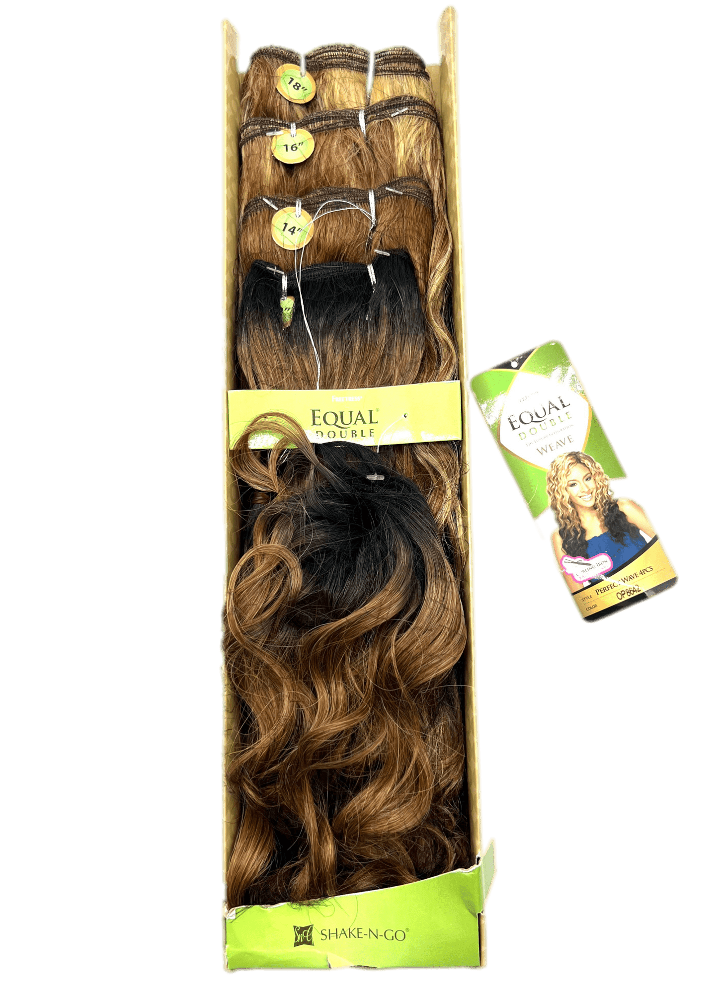 FreeTress Equal Double Perfect Wave 4 Pcs + Closure, Color OP8642