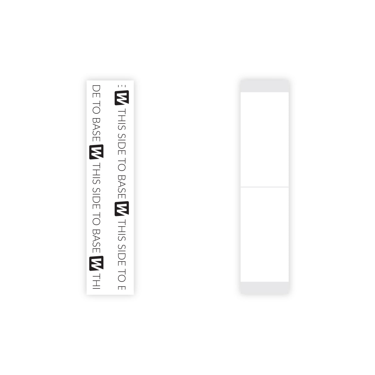 Walker Tape 1522 Clear Straight Strips 3/4" x 3" (36 pc)