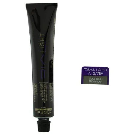 L'Oréal Professionnel Dia Light Acidic Demi-Permanent Hair Color, 1.7 oz - 7.12 (7BV) Ash Iridescent Blonde