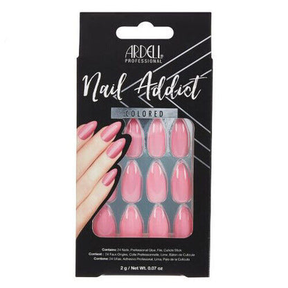Ardell Nail Addict Premium Artificial Nail Set - Luscious Pink